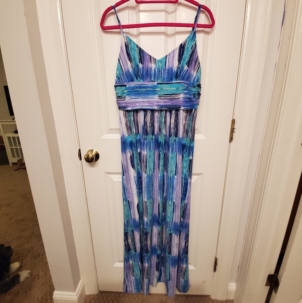 Ann Taylor spaghetto strap maxi dress